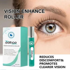 Rodillo para mejorar la visión, masajeador relajante suave que reduce la incomodidad, alivia la fatiga de los ojos secos, cuidado de la salud ocular
