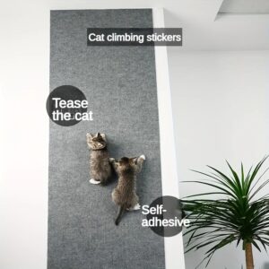 Almohadilla de rascado para gatos montada en la pared, tablero de rascado autoadhesivo antideslizante, Protector de muebles para interiores duradero y cortable