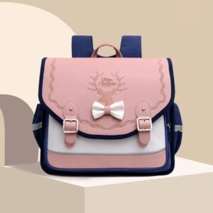 Mochila ortopédica para niñas, morral escolar impermeable para adolescentes, morral con tapa para libros, morral Infantil para estudiantes de grado 1-3