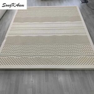 SongKAum-colchones de látex 100% Natural de alta calidad, Tatami plegable de rebote lento con funda de algodón, tamaño personalizable