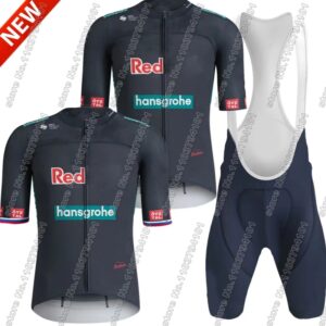 Hansgrohe-Conjunto de ropa de ciclismo, camisetas y pantalones cortos con pechera para bicicleta de carretera, ropa de montaña, equipo primours rogli™, 2024
