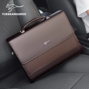 Maletines de cuero para ejecutivos para hombres, bolso de mano de negocios de diseñador, BILLETERA, bolso de hombro, Ipad, bolso cruzado lateral cuadrado para documentos