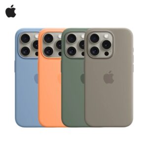 Apple-funda magnética de silicona líquida Magsafe para iPhone 15 Pro Max Plus, carcasa protectora de carga inalámbrica, Original