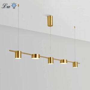 Candelabros Led modernos para sala de estar, candelabro de techo para mesa de comedor, accesorio de luz colgante para cocina, lámpara de iluminación interior regulable