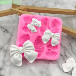 NewArrive-moldes de lazo de nudo para decoración de pasteles, herramientas de silicona suave para Fondant, arte de resina, 1 piezas