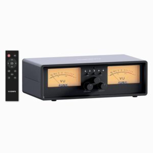 NEOHIPO-conmutador de altavoz amplificador ET30, medidor de VU analógico Dual 2 en 2, conmutador de Audio con pantalla de Panel DB