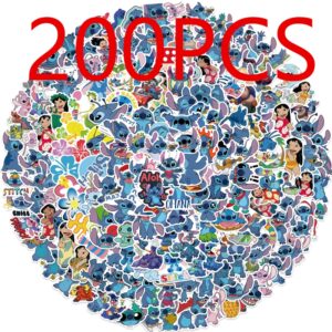 Pegatinas de Lilo Stitch de 50/100/200 piezas, calcomanías de dibujos animados para álbum de recortes, portátil, teléfono, equipaje, monopatín, juguete adhesivo para regalo