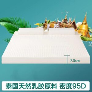 Colchón de látex natural importado de Tailandia, colchoneta de goma líquida en bruto de 10cm, individual y doble, tatami para el hogar, 100%