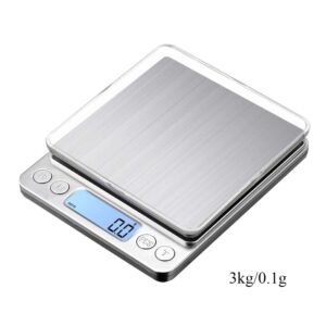 Báscula Digital de cocina para joyería, balanza pequeña de 3000g/0,1g para alimentos, peso Digital de gramos y onzas, con LCD/tara
