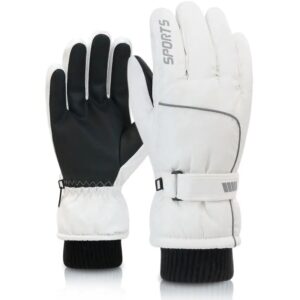 Guantes de esquí profesionales para hombres y mujeres, guantes de nieve cálidos, guantes de motocicleta impermeables, sonrisa 506, pantalla táctil, Invierno