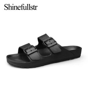 Zapatillas suaves y ajustables para hombre, chanclas planas de EVA, ligeras, antideslizantes, talla 36-46, 47 y 48, verano, envío directo