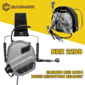 ¡Oferta! Auriculares tácticos originales M32 MOD4, orejera de tiro, auriculares antiruido, orejera de comunicación de aviación