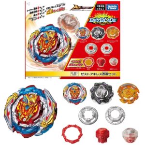 Takara Tomy-juego personalizado Beyblade Burst BU B-201 Zest Achilles