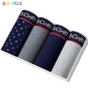 Calzoncillos Boxer 4 uds, alta calidad algodón calzoncillos para hombre, calzoncillos Boxer para hombre, ropa interior de para hombre gran tamaño boxer para hombre sexi Calvin calzoncillo slip bóxer underwear men sexy