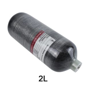 TUXING-Mini tanque de buceo de 2L, 4500PSI, 300bar, cilindro de fibra de carbono, tanques de aire de alta presión para bomberos, M18 x 1,5