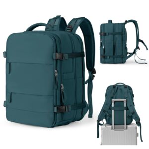 Weekender-Mochila De Viaje expandible para hombre y mujer, maletín Convertible, resistente al agua, para portátil, 45l