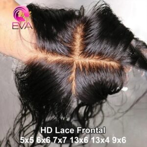 Cierre Frontal de encaje HD de cabello humano para mujer, parte profunda Invisible, 13x4, 13x6, 7x7, 6x6, 5x5