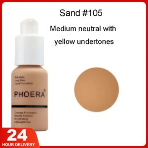 PHOERA-Base de maquillaje de 30ML, crema Mineral para blanquear al tacto, corrector, suave, mate, control de aceite, oferta, TSLM1