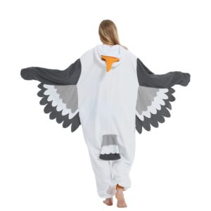 Pijamas de lana Kigurumi de animales con cremallera para adultos, disfraces de dibujos animados para fiesta de Halloween, pijamas de una pieza para Cosplay