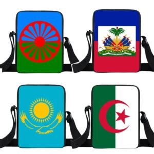 Romany Gypsy-Bolso de hombro para mujer, bandolera Bohemia con bandera de Arabia Saudita, Turquía, Arabia
