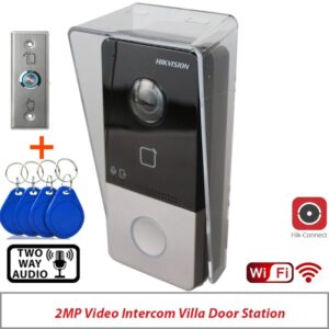 Timbre IP hikvision DS-KV6113-WPE1(C), timbre WiFi, teléfono de puerta, videoportero, desbloqueo con tarjeta IC, Multi-idioma, Original