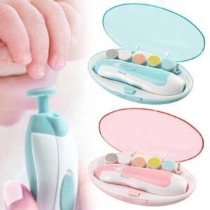 Recortador de uñas eléctrico para bebés, pulidor de uñas para niños, herramienta para el cuidado del bebé, cortador de uñas multifuncional, juego de manicura infantil