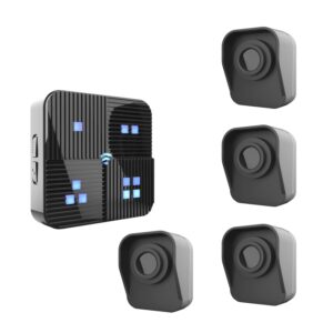 Alarma de entrada inalámbrica a prueba de agua IP65 con Sensor de movimiento PIR, Detector de hasta 800 metros de alcance de detección