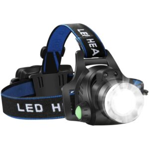 Linterna frontal Led con Sensor de movimiento, linterna recargable por USB, 2x18650, resistente al agua, para pesca, Camping, portátil