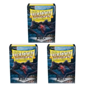 Fundas para cartas de Dragon Shield, tamaño estándar, 66x91mm, color negro, para juego de mesa MTG, Slevee, 100