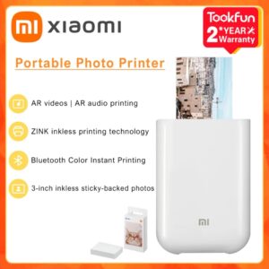 Xiaomi-Mini impresora fotográfica Original ZINK, versión Global, tecnología sin tinta, Multifuncion, impresión de vídeo, Bluetooth 5,0, portátil