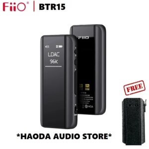 FiiO-AMPLIFICADOR DE AURICULARES BTR15 con Bluetooth 5,1, receptor DSD256, MQA LDAC/aptX adaptable con salida de 3,5mm/4,4mm, sk-btr15 de caja libre