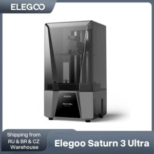 ELEGOO-impresora 3D SATURN 3 Ultra 12K Mono MSLA, máquina de impresión con pantalla LCD de 10 pulgadas, alta velocidad, Wi-Fi, tamaño de impresión de transferencia 219x123x260mm
