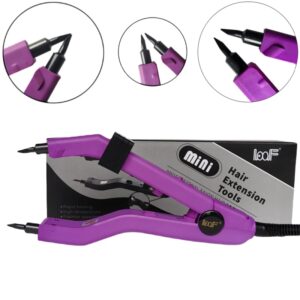 Extensión de cabello inteligente con punta afilada, temperatura ajustable de 220 ℃, Mini calentamiento, Hierro de fusión, Unión de queratina, 609B