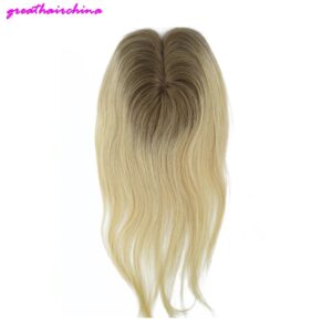 Base de seda Remy para cabello, 1 Uds., Color T4/T8/613 #, liso (5 "* 5), productos de cabello con cierre de encaje, pelo liso, Envío Gratis