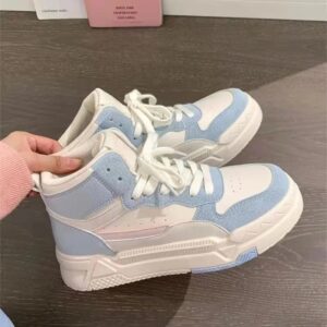 Zapatos vulcanizados de alta calidad para mujer, Zapatillas Informales con plataforma, deportivas, Otoño, 2023