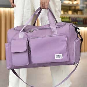 UNIXINU-bolsa de viaje de gran capacidad para mujer, bolsa de viaje con compartimiento para zapatos, deportiva, Fitness