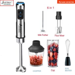 Batidora eléctrica de 1500W, 7/6/4 en 1, procesador de alimentos, batidora de huevos, exprimidor, picadora de carne