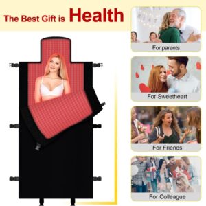Esterilla de terapia de luz LED roja para todo el cuerpo, esterilla de terapia de luz infrarroja de 850nm, dispositivo de almohadillas grandes para alivio del dolor, 2570 piezas, novedad