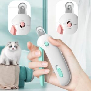 Cortaúñas profesional para mascotas con agujero ajustable, cortador de uñas para gatos y perros, recortador de garras para mascotas, herramienta de cuidado para cachorros y gatitos