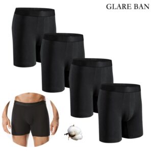 Bóxer de algodón de longitud media para hombre, ropa interior Sexy, calzoncillos, bragas, lote de 4 piezas