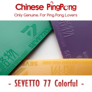 SEVETTO 77 esponja de Ping Pong ligera, goma pegajosa de tenis de mesa de colores, Control de giro ofensivo