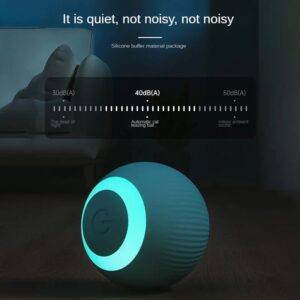 Juguete interactivo para gatos que se mueve automáticamente, bola eléctrica rodante recargable, accesorios para mascotas para el hogar, artículos para suministros