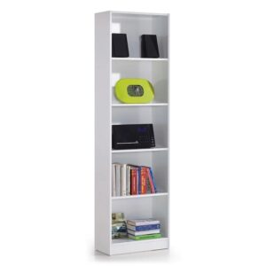 Estantería juvenil I-Joy 6 baldas, 180 cm (alto) x 52 cm (ancho) x 25 cm (fondo), color blanco artik