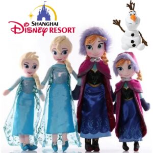 Muñecas de peluche de Frozen para niños, juguetes de felpa de Frozen, reina de las Nieves, princesa Anna Elsa, regalo de cumpleaños y Navidad, 30-50 CM