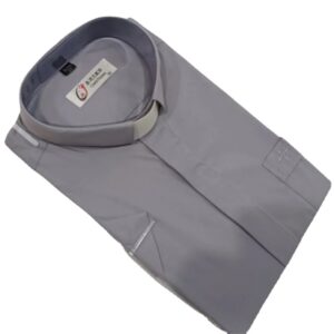 Camisa de manga corta para hombre, camisa de clero con cuello de lengüeta, Tops católicos, Pastor, predicador, secretaria, sacerdote clórico, camisas de disfraz de verano