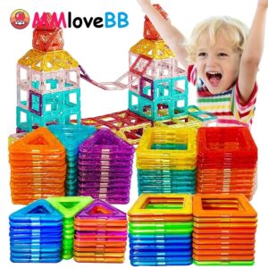 Bloques de construcción magnéticos para niños, juguetes de imanes de gran tamaño y tamaño Mini, conjunto de construcción de diseño, regalos para niños
