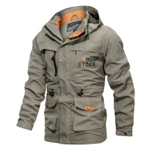 Chaqueta táctica militar con capucha fina para hombre, abrigo de secado rápido, rompevientos para exteriores, montañismo, ropa de caza, primavera y otoño