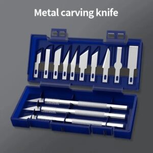 Cuchillo para tallado de Metal, herramienta de reparación de precisión, 13 piezas