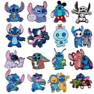 FI99 Pin de esmalte de puntada, insignias divertidas, broches de colección, alfileres de solapa de bolsa para niños, regalo de dibujos animados, joyería de decoración Linda