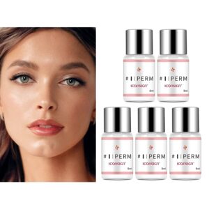 Kit de levantamiento de pestañas, loción de fijación permanente, loción de levantamiento de pestañas, herramientas de maquillaje, n. ° 1/2/3/4, 5 botellas/lote